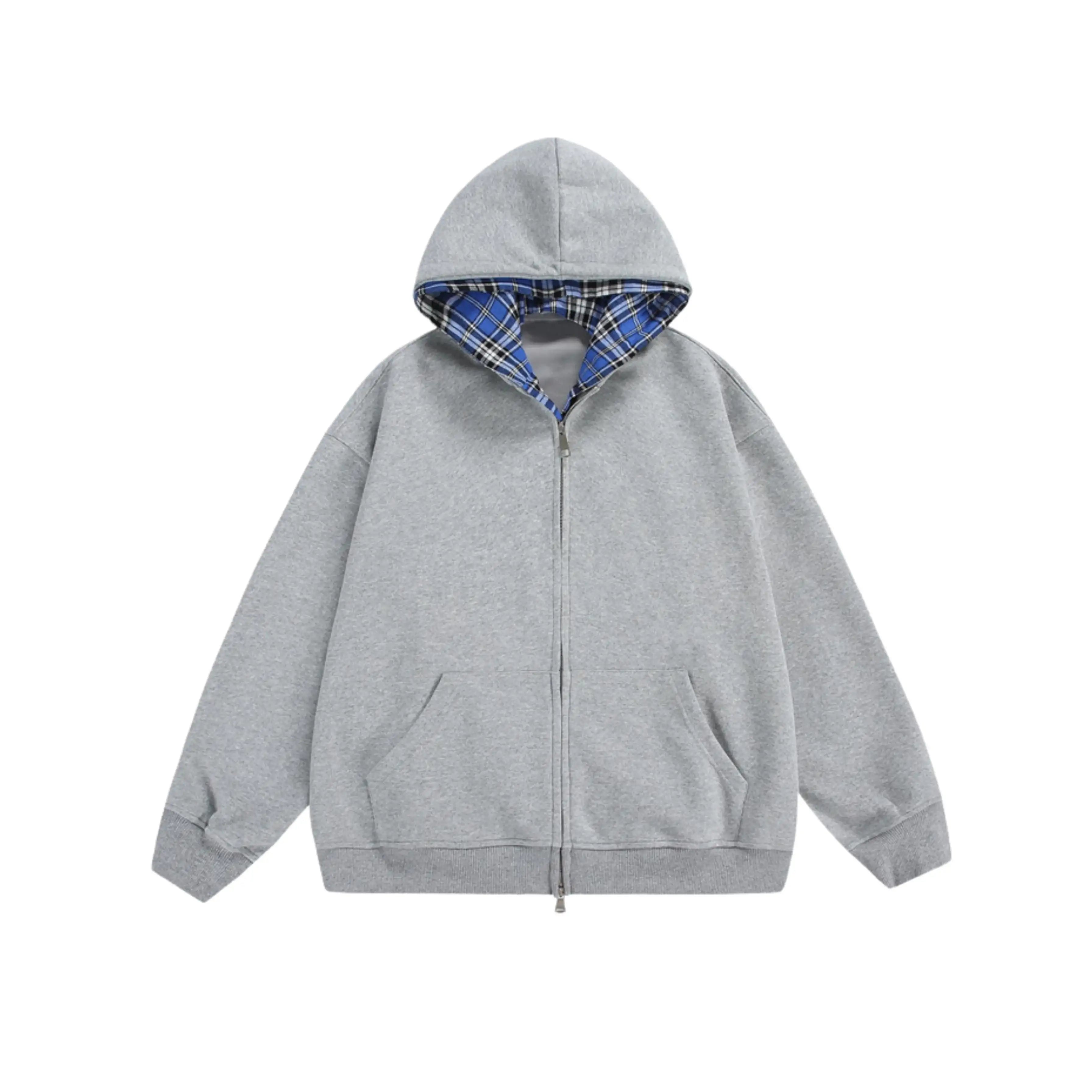 CHEQUERED LINE – ZIP HOODIE - Off Culture