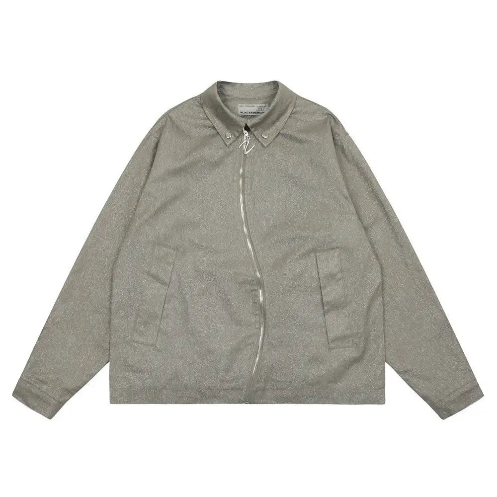 ZYPRA - ZIPPED JACKET - Green Grey - Off Culture