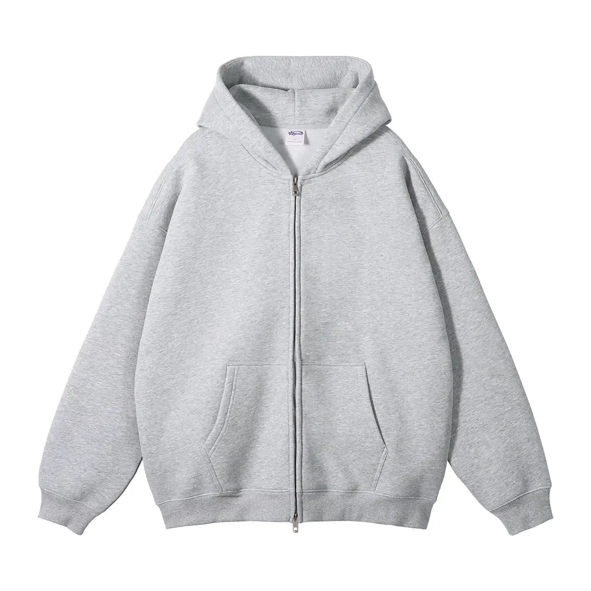 OFF CULTURE ZIP HOODIE - Light Grey - Off Culture