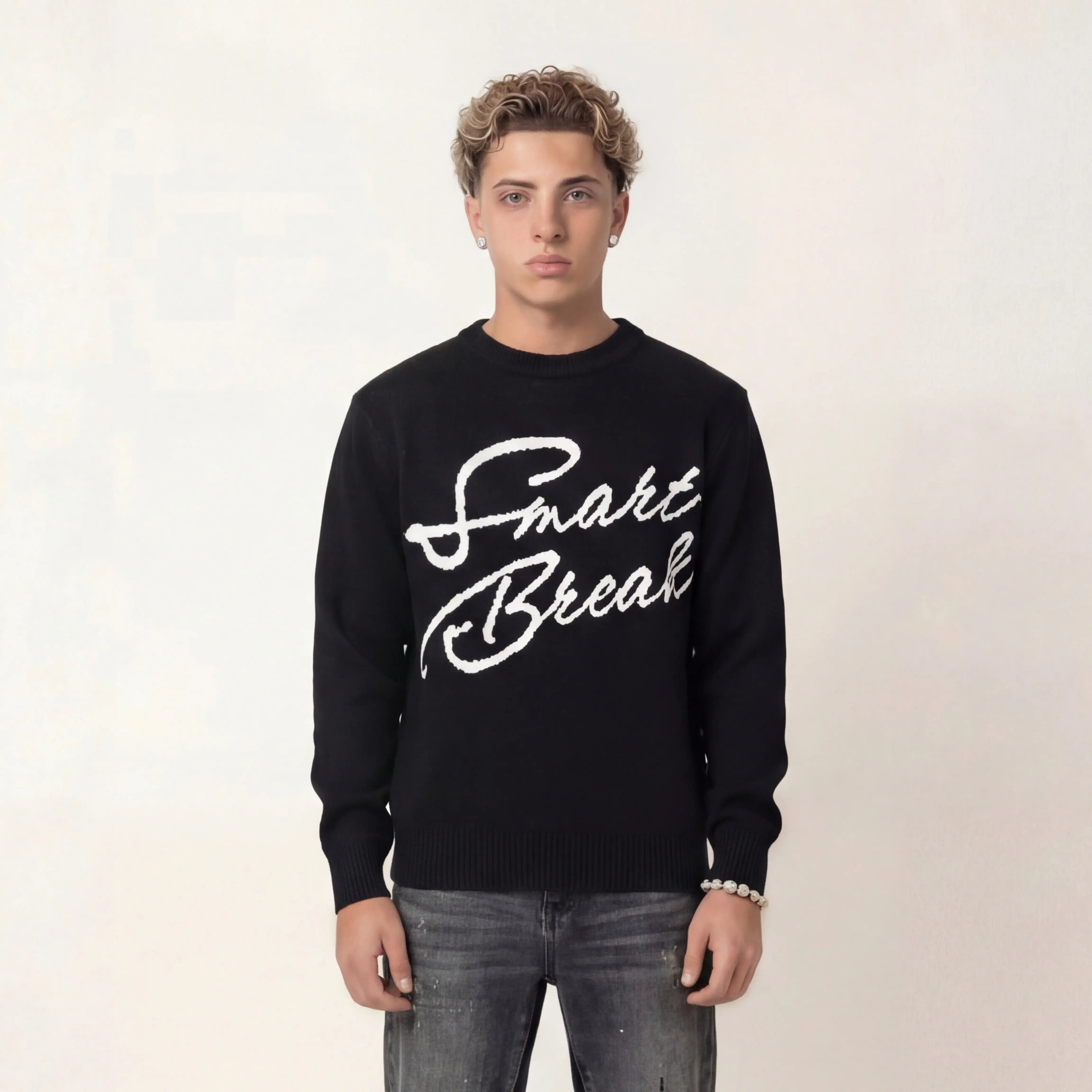 SMART BREAK – KNIT SWEATER - Off Culture
