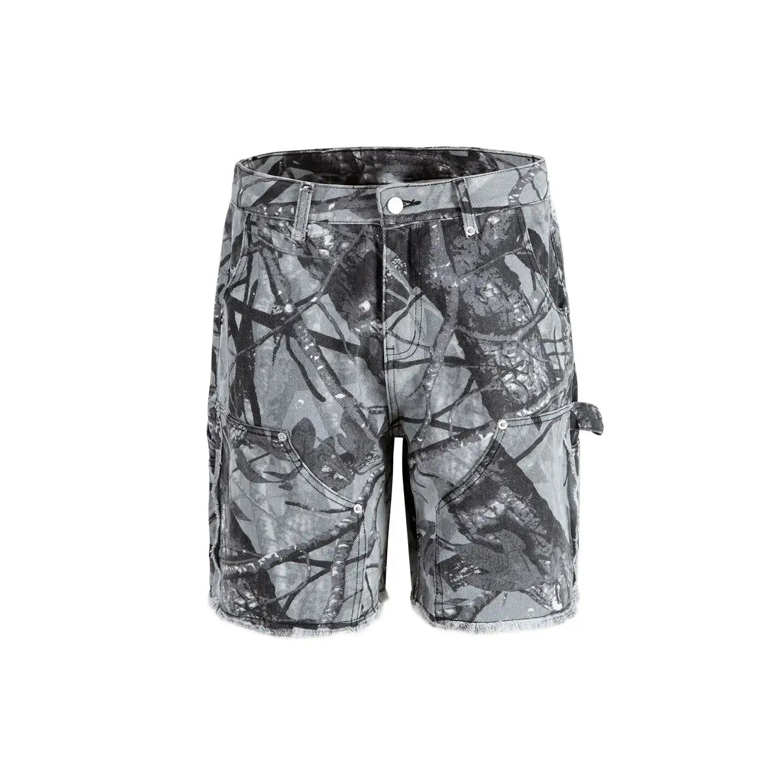 KAMOO - CAMO SHORTS - Grey - Off Culture