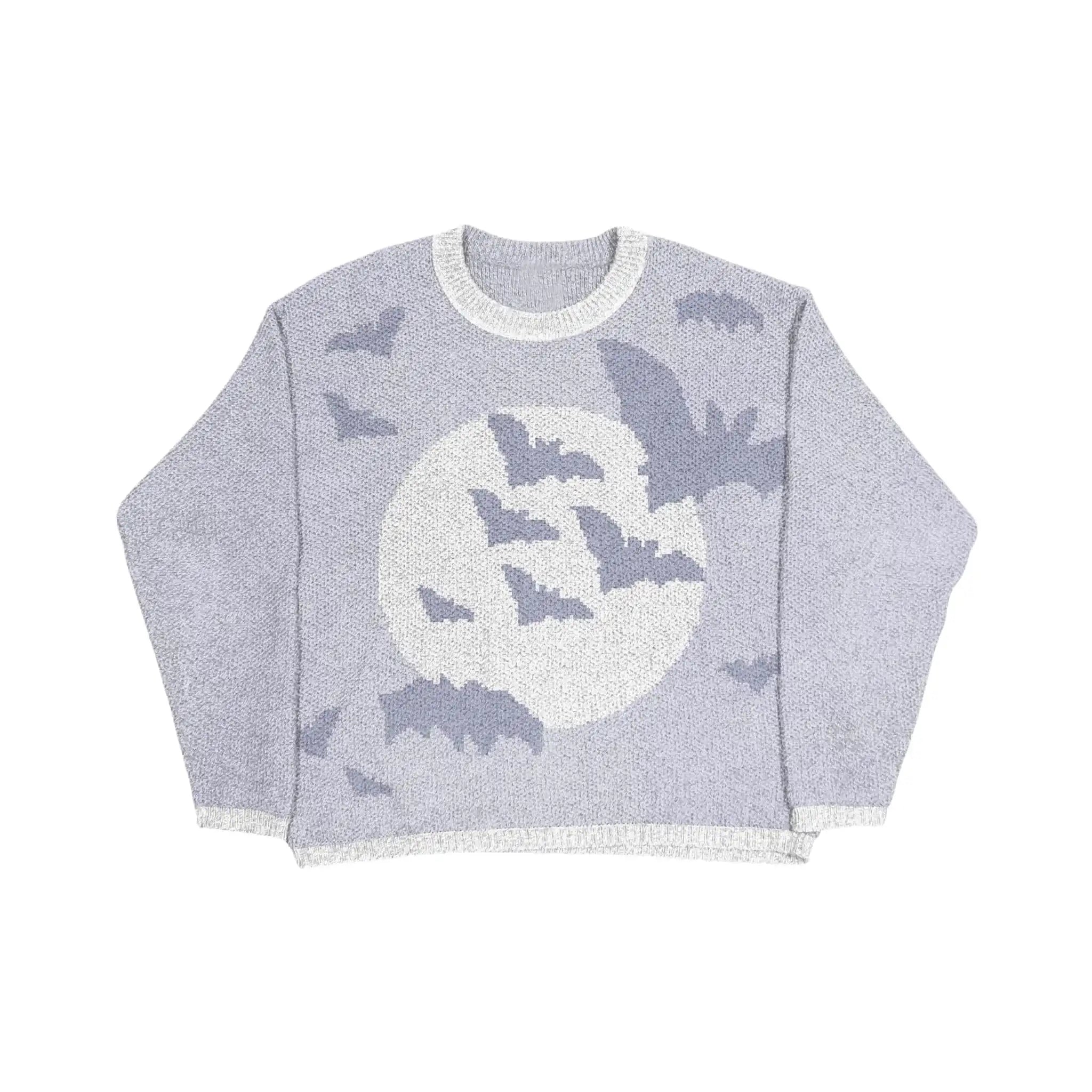 NEROSA – KNIT SWEATER - White on Grey - Off Culture