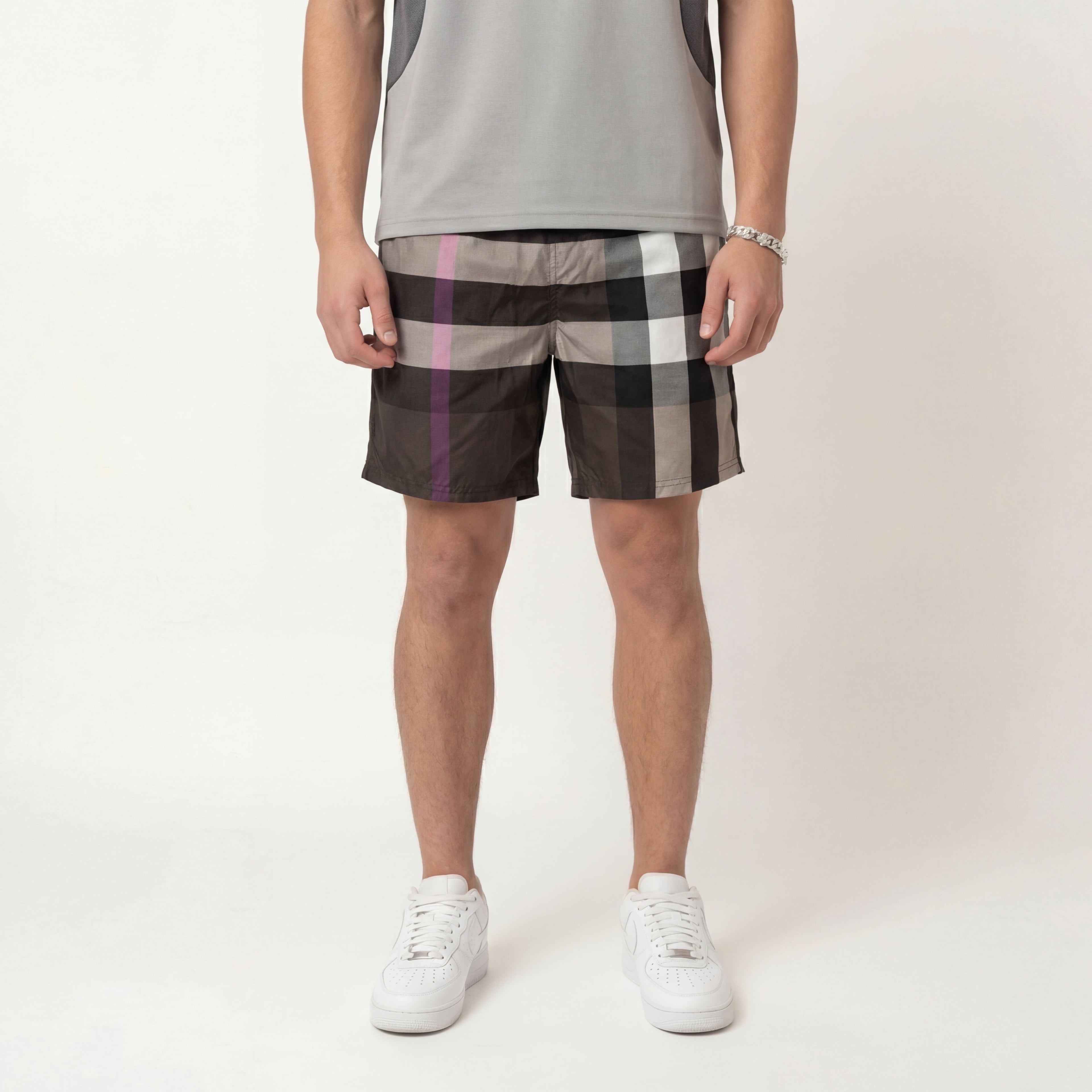 CHEQUERED - SHORTS DARK
