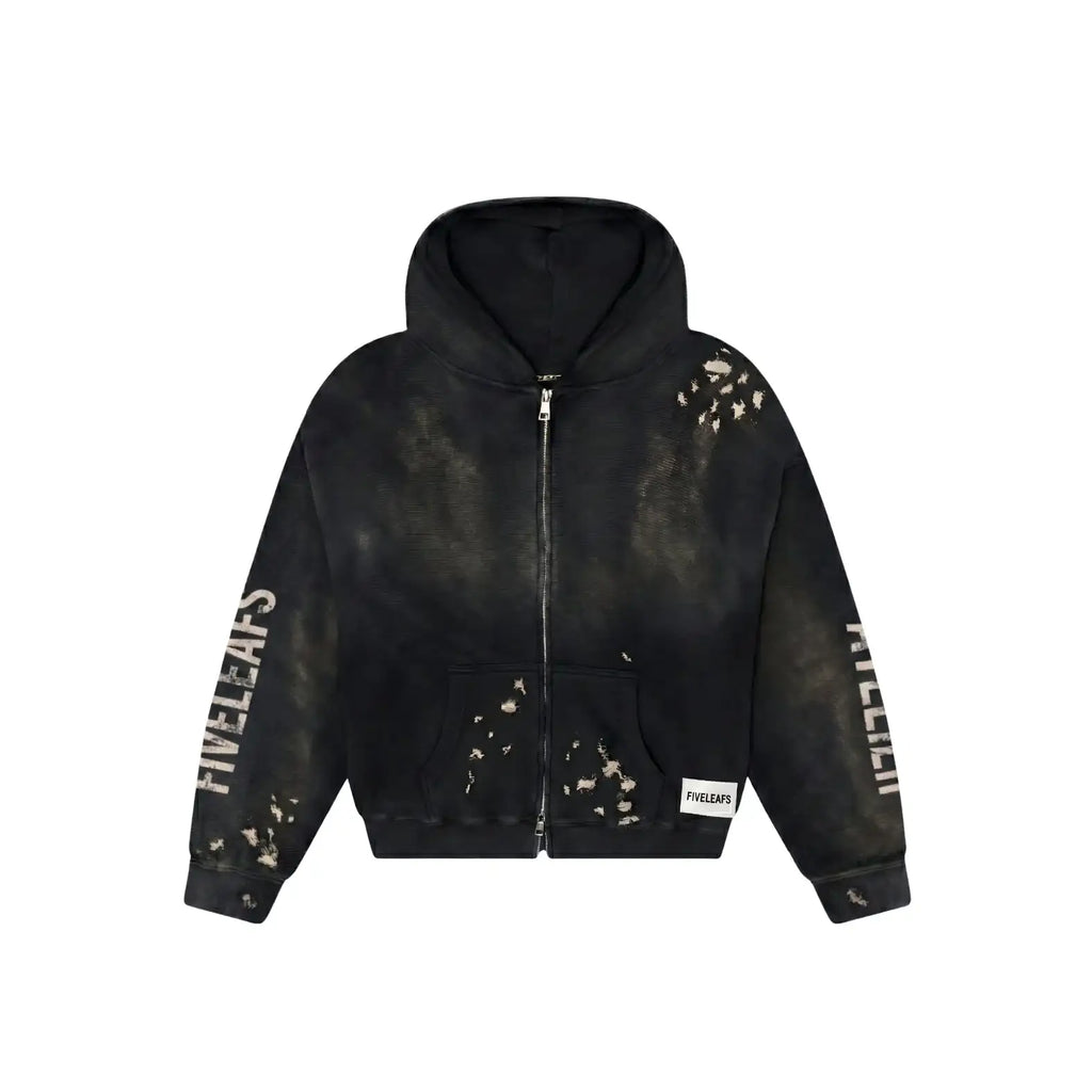 DISTRESS CORE — HOODIE - Black - Off Culture