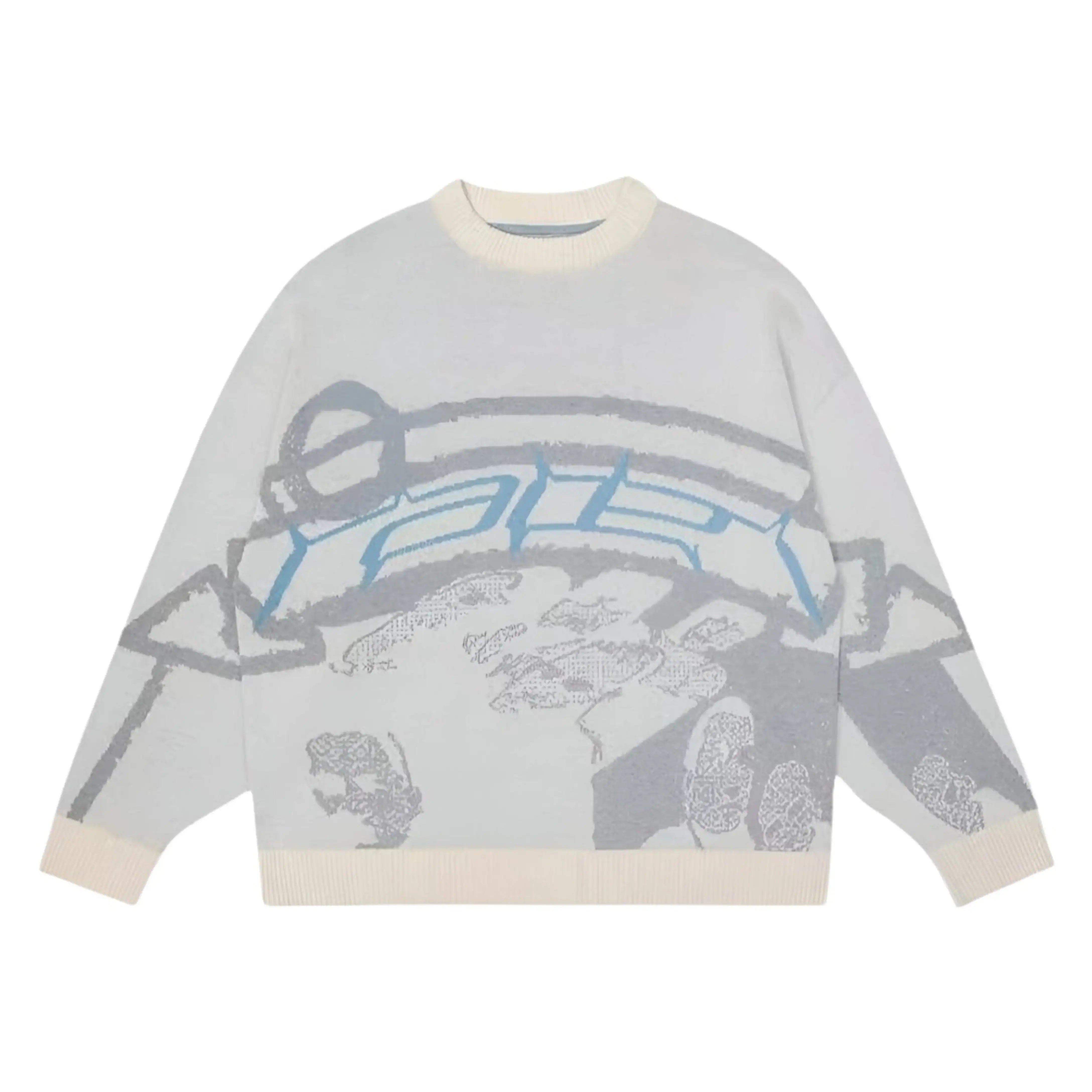 DOUCEUR - KNITTED SWEATER - White - Off Culture