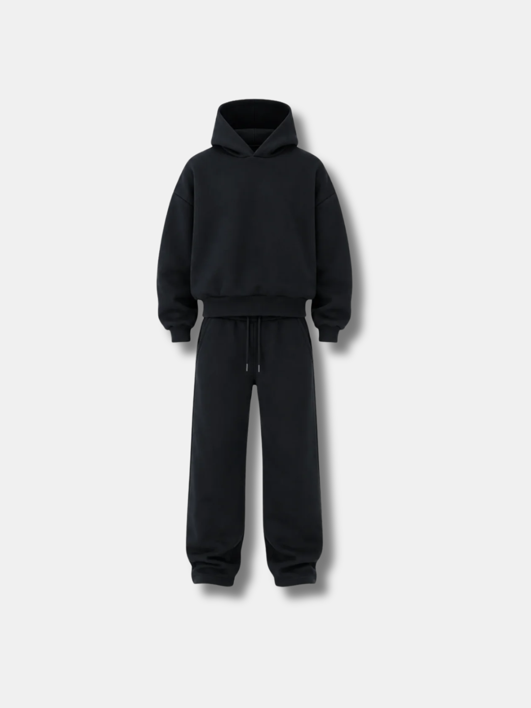 CLOUD — HOODIE & JOGGER SET — black hoodie and jogger set