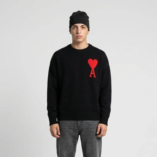 A - HEART SWEATER - Off Culture