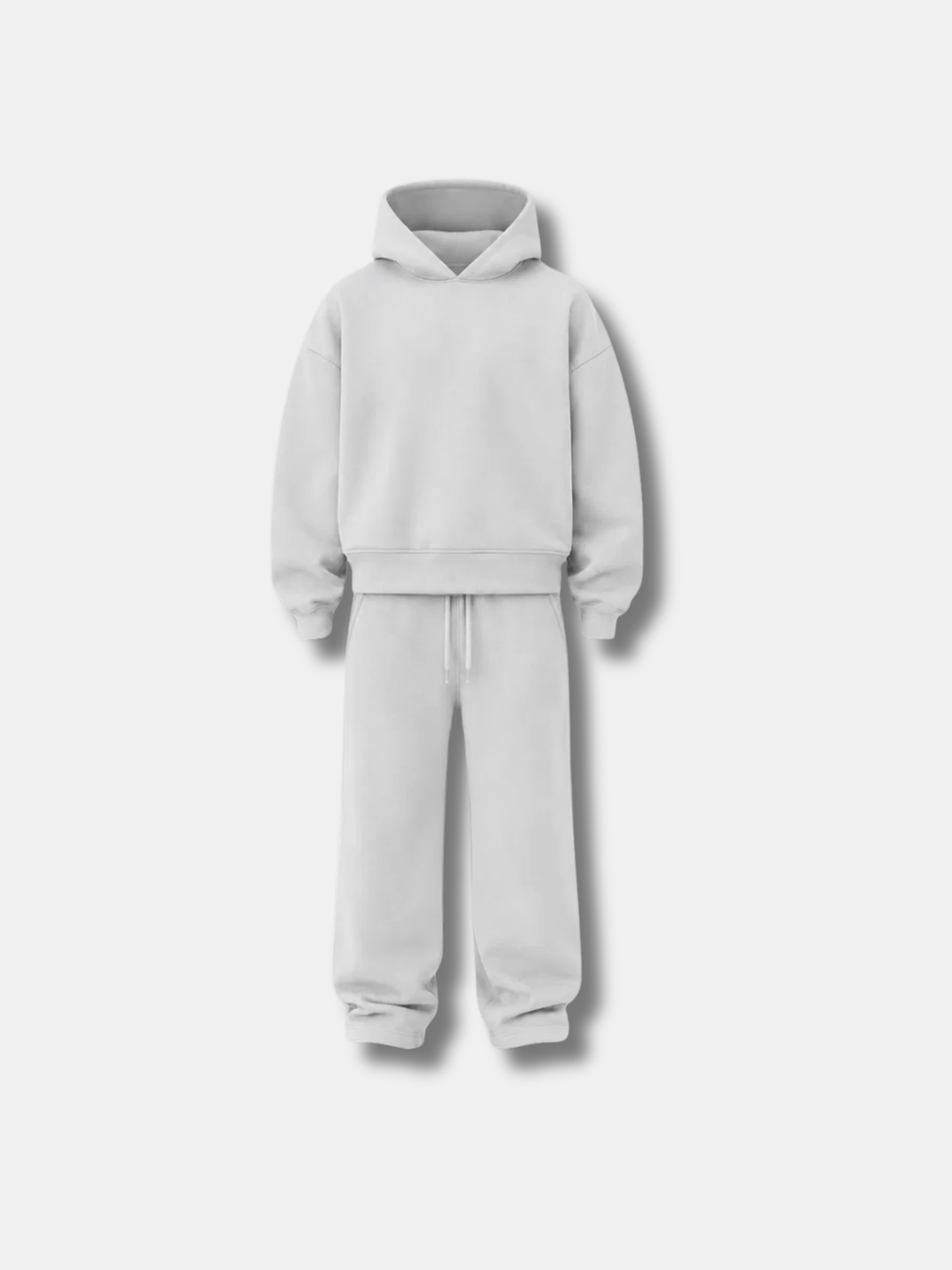 CLOUD — HOODIE & JOGGER SET — light grey hoodie and jogger set
