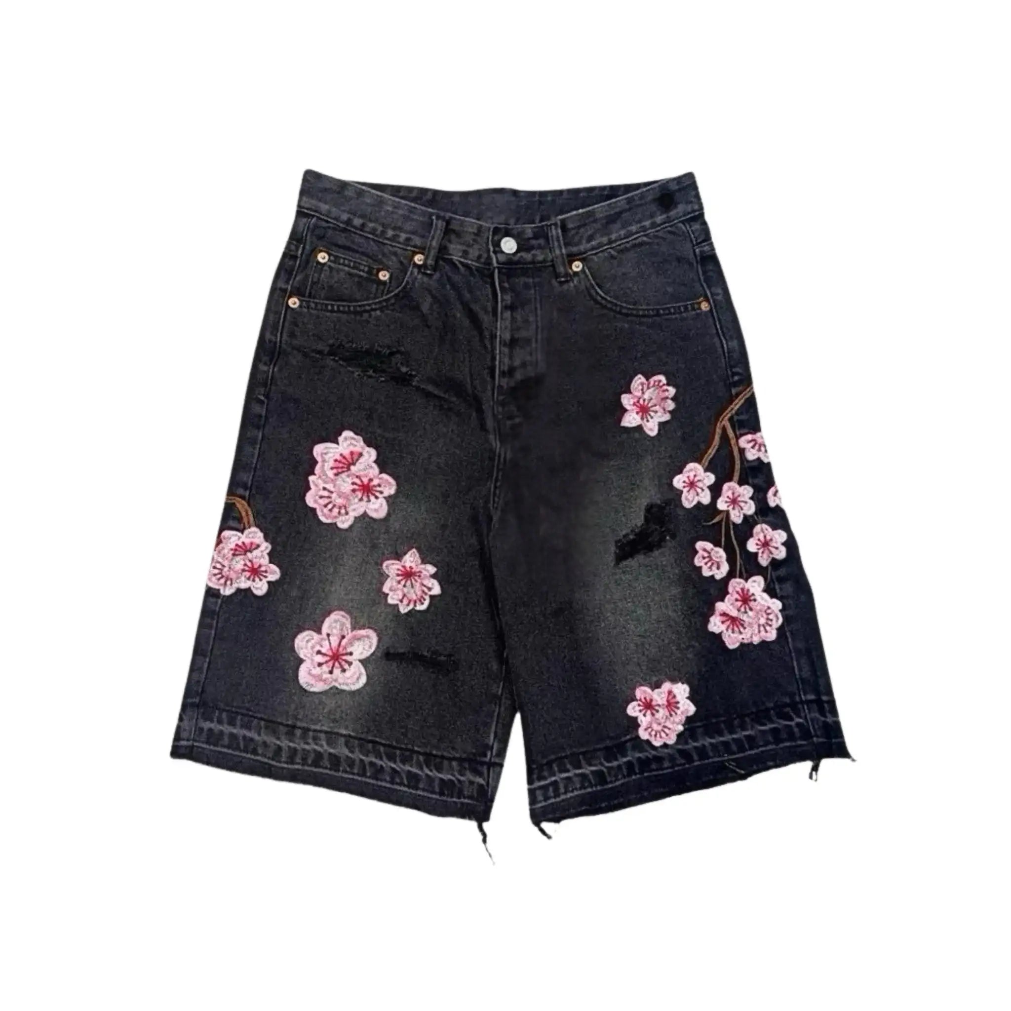 VECCHIO – DENIM SHORTS - Dark Blue - Off Culture