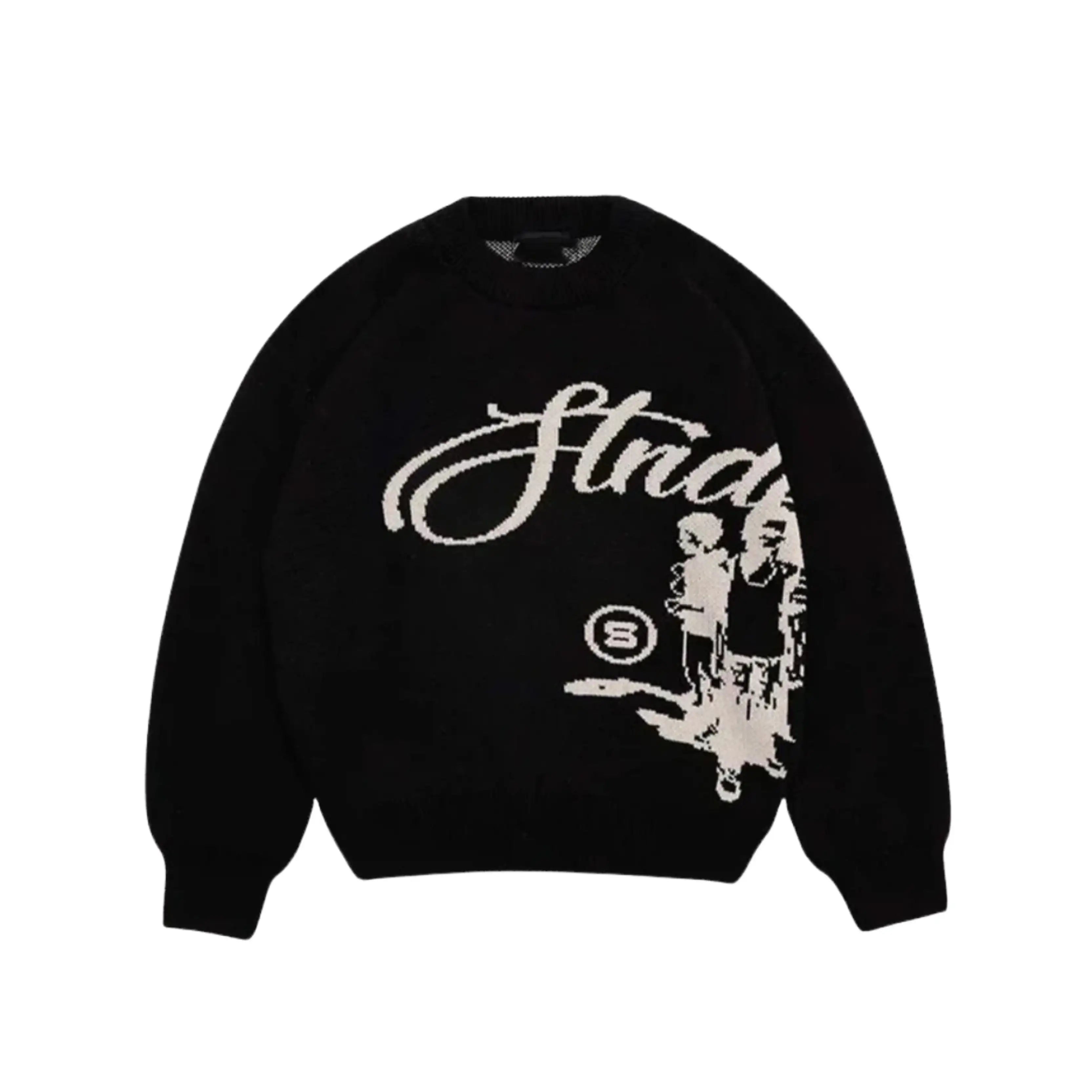 STRADA – KNIT SWEATER - Black - Off Culture