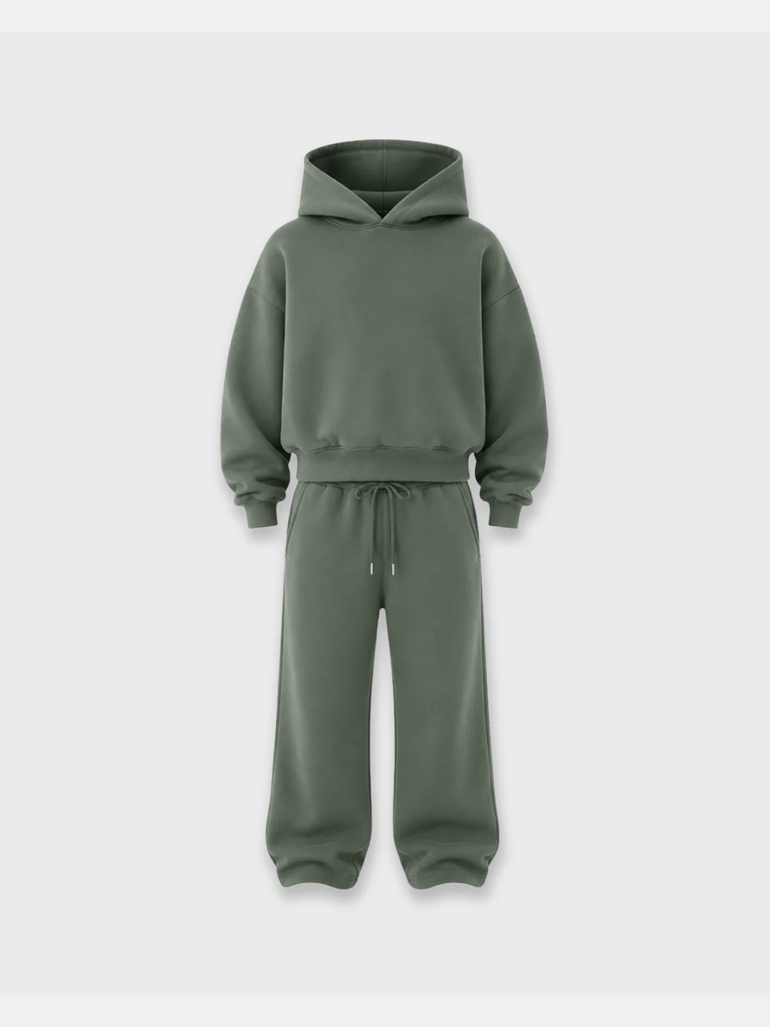 CLOUD — HOODIE & JOGGER SET — green hoodie and trouser set
