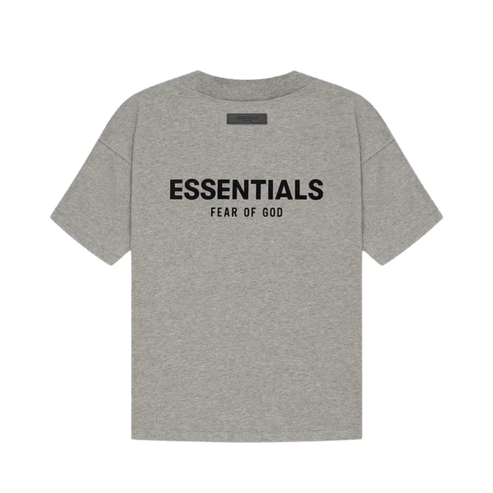 LITERA — TEE & SHORTS SET — grey tee, large back lettering product view