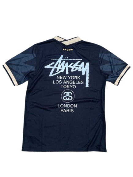 BRASIL — GRAPHIC FOOTBALL JERSEY — navy jersey, back graphic view