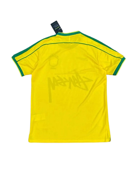 BRASIL — GRAPHIC FOOTBALL JERSEY — yellow jersey, back product view