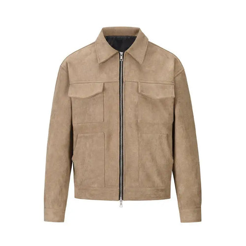 AEREN - VELOUR JACKET - Brown - Off Culture