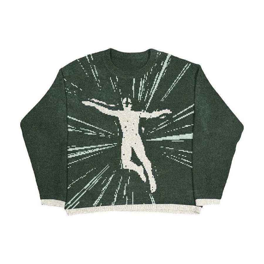 YUKI - KNITTED SWEATER - Green - Off Culture