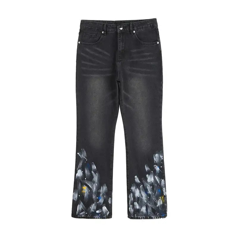 LEON - FLARED DENIM - Washed Black - Off Culture