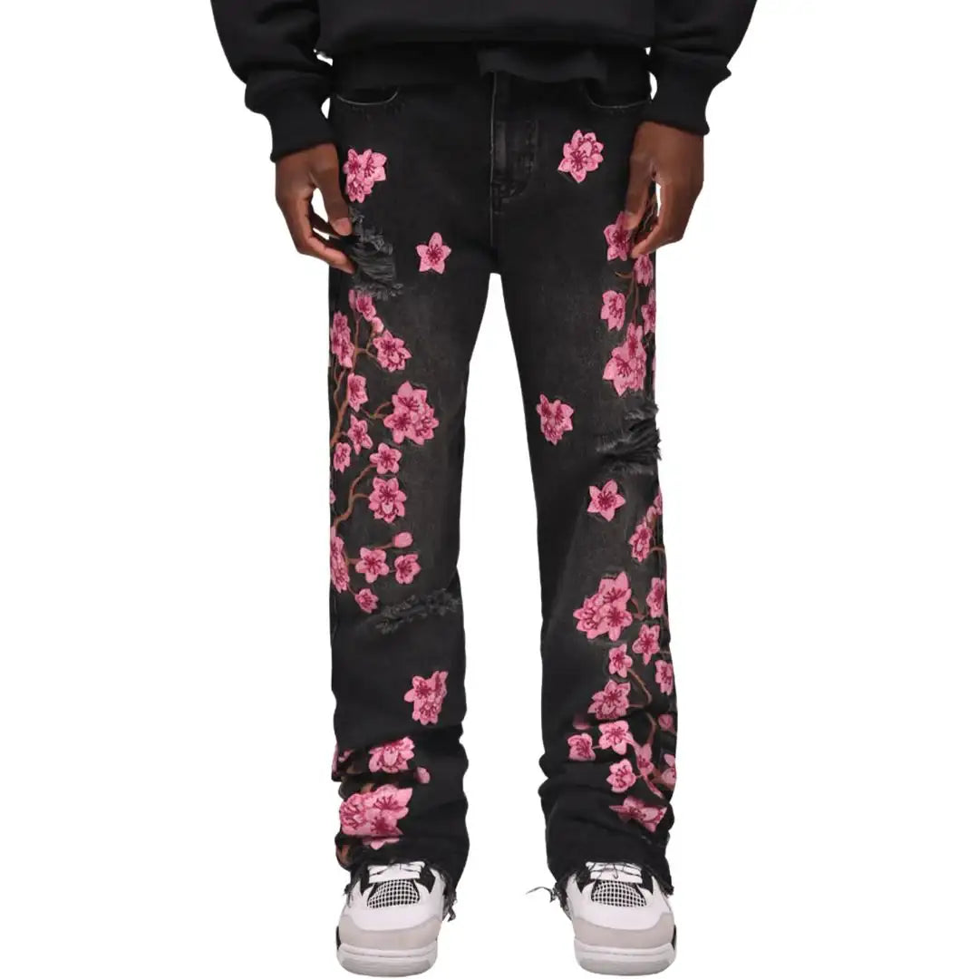 ROSES BLACK - JEANS - Off Culture