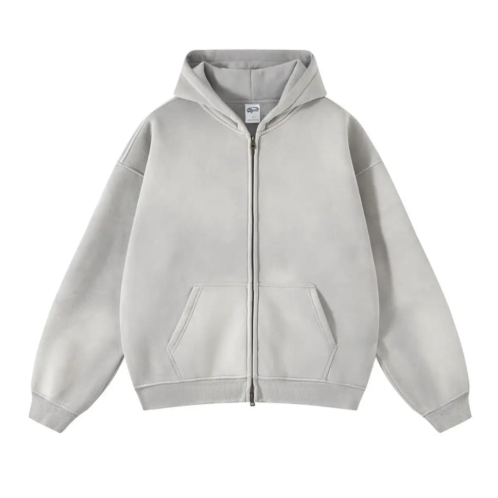 MASAHARU - OVERSIZED ZIPPER - Light Grey - Off Culture
