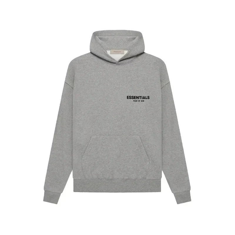 JOSH — HOODIE & JOGGER SET — grey hoodie with small chest lettering, front view