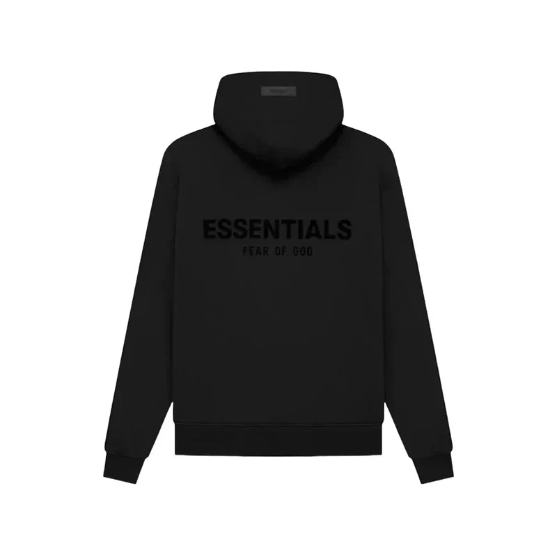 JOSH — HOODIE & JOGGER SET — black hoodie with large back lettering, rear view