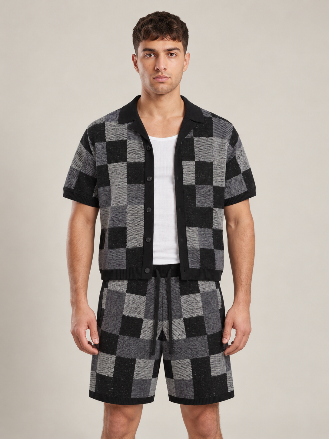 Off Culture Cove Summer Set Black — closer front studio view