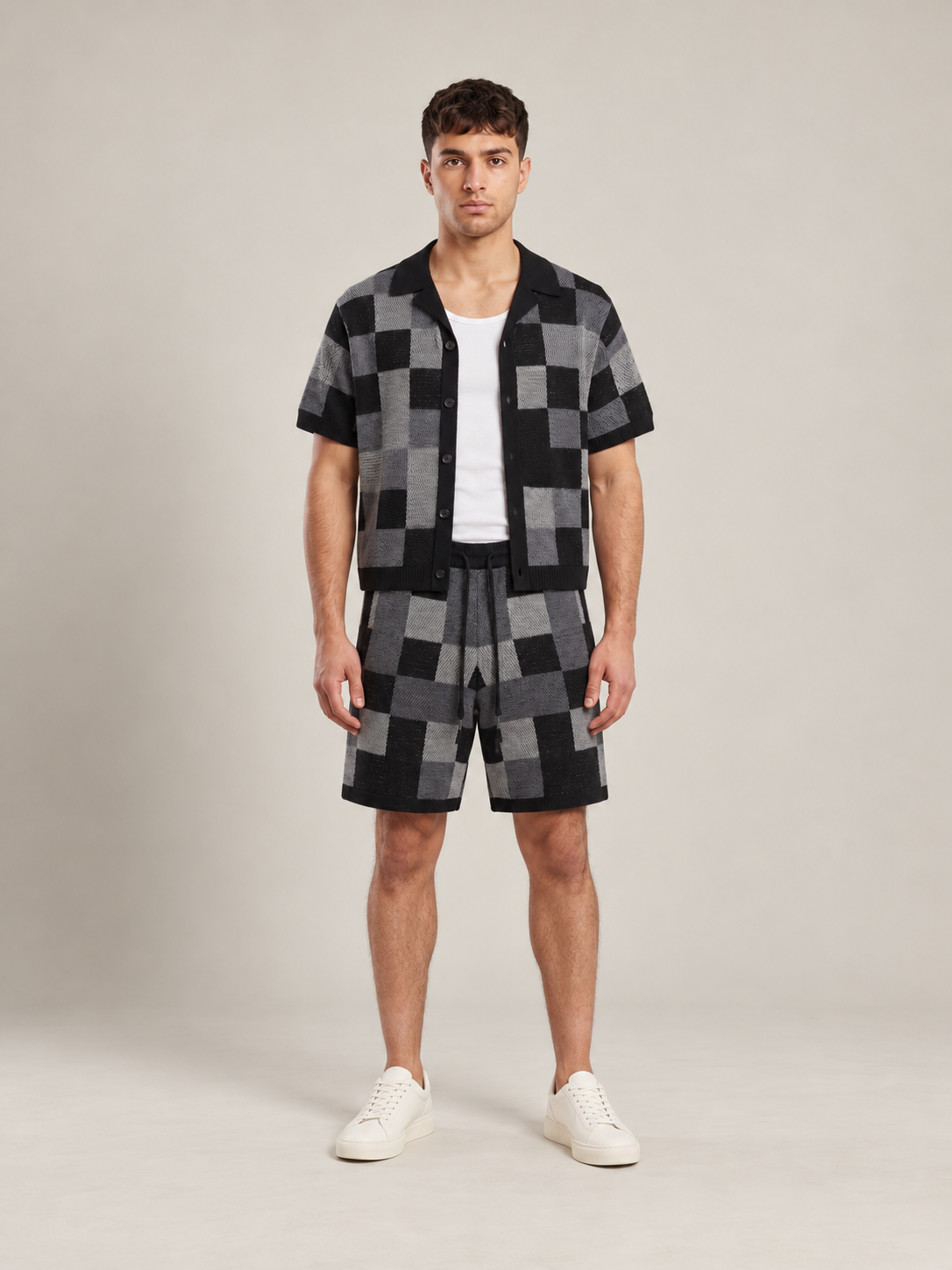 Off Culture Cove Summer Set Black — full front studio view