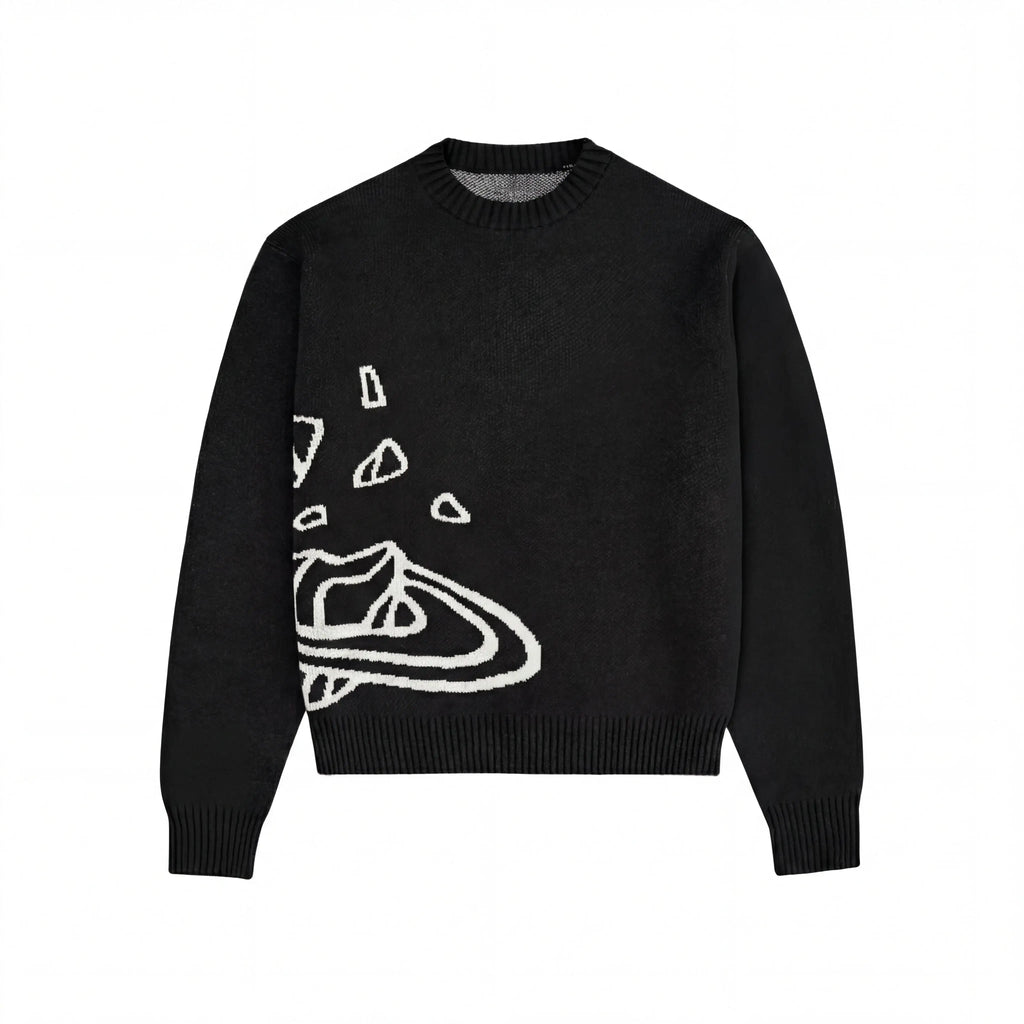 SATUNO – KNIT SWEATER - Black - Off Culture