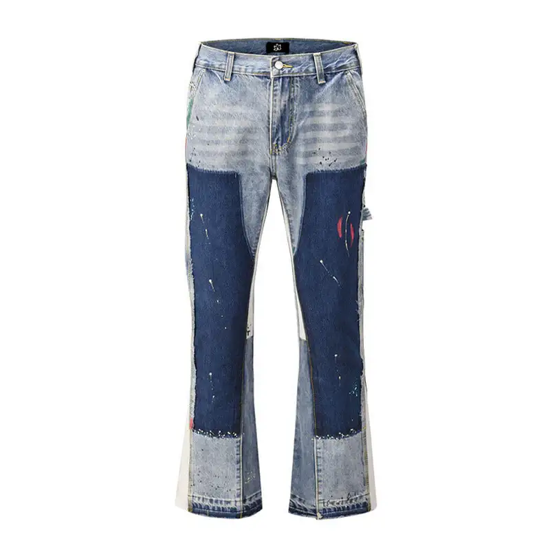 LUCA - FLARED DENIM - Navy Blue - Off Culture